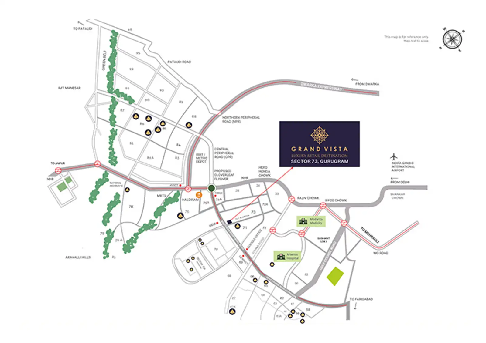 location-map-Pyramid Grand Vista - Commercial Property in Gurgaon